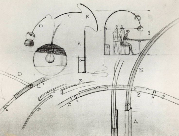 bozzetti_lampada_arco_castiglioni_flos