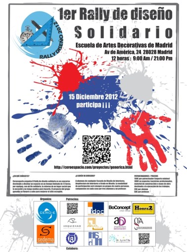 cartel 1er rally diseño solidario peq